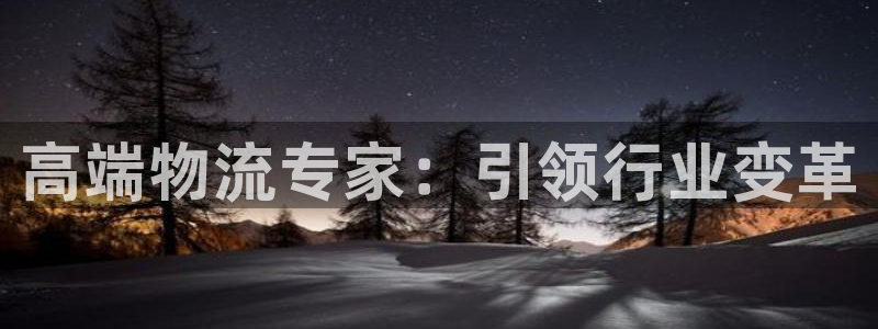 ,优游国际网站平台是多少：高端物流专