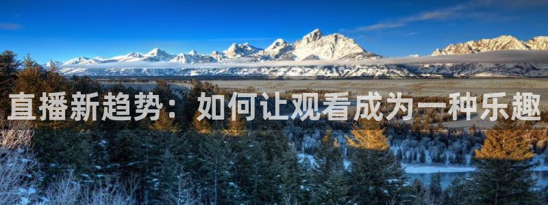 9255tv直播无插件nba：直播新趋势：如何让观看成为一种乐趣
